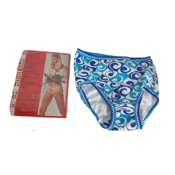 Vintage European Psychedelic Terry Cloth Panties Size 38/40 Euro New READ